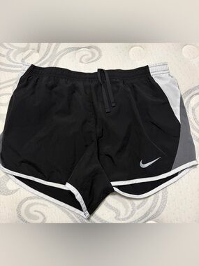 Nike Black Dri-FIT Athletic Shorts with Subtle White Logo